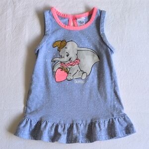 disney dumbo graphic sleeveless tunic dress 18-24 months baby girl